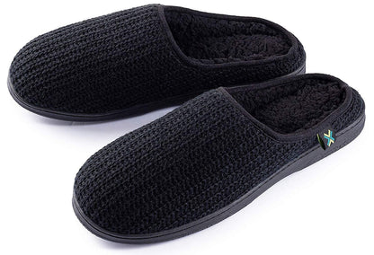 Roxoni Men’s Wool Slip-On Comfortable Knit House Slipper