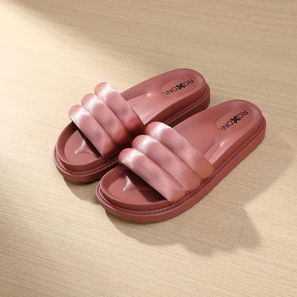 Women’s Padded Strap Slide Sandals; Stylish Open Toe Sandals in 4 Fashionable Colors