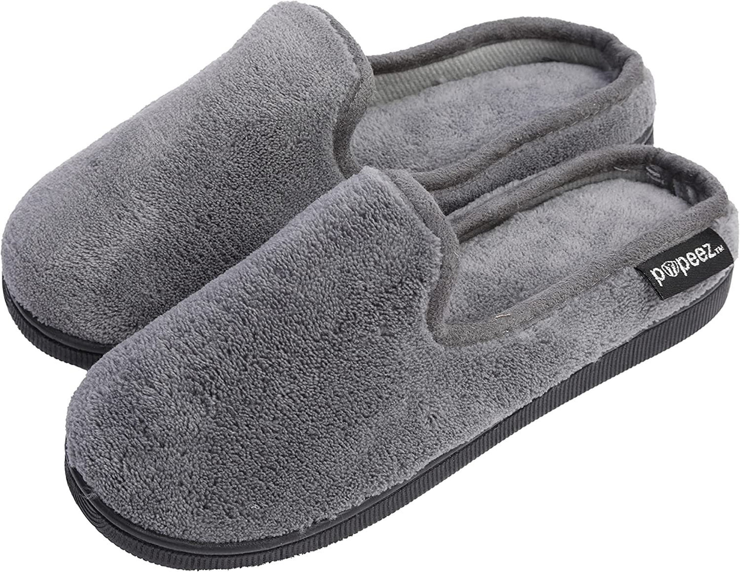 Pupeez Boy’s Terry Clog Big Kids Slippers