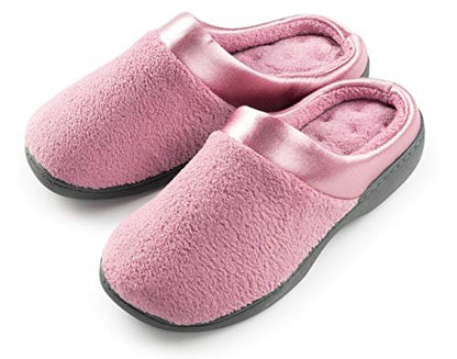 Roxoni Women's Comfort Slip On Memory Foam French Terry Lining Indoor Outdoor