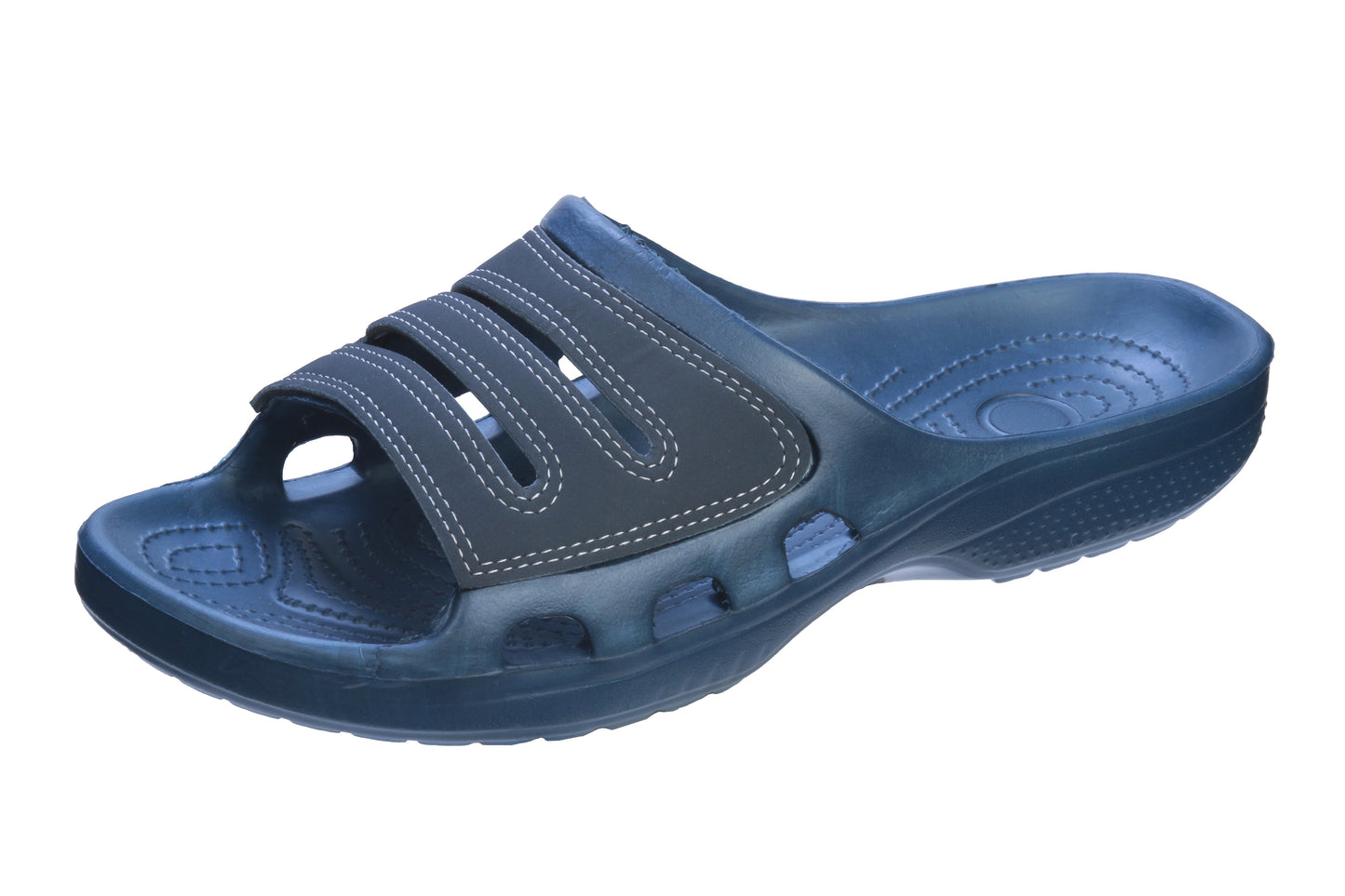 Roxoni Slide Sandals for Men | Open Toe Slip-On | Waterproof Rubber for Beach, Pool, Gym, Travel Wear