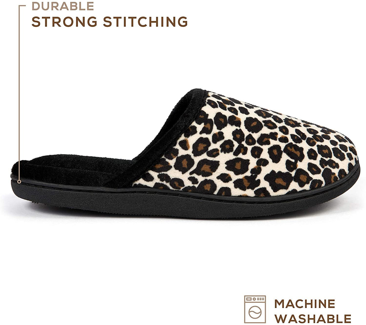 Women's Leopard Upper Slipper