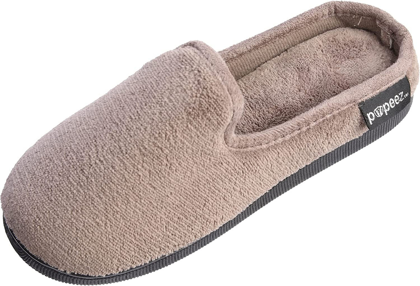 Pupeez Boy’s Terry Clog Big Kids Slippers