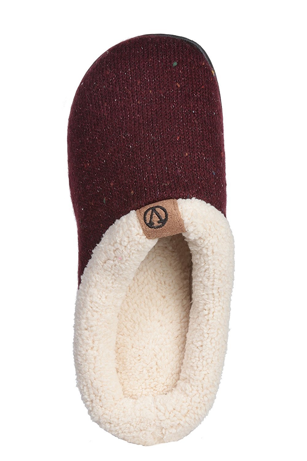 Roxoni Women's Sweater Knit Fleece Lined Clog Slippers Warm House Shoe