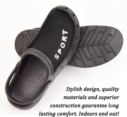 Men’s Breathable Mesh Upper Clogs