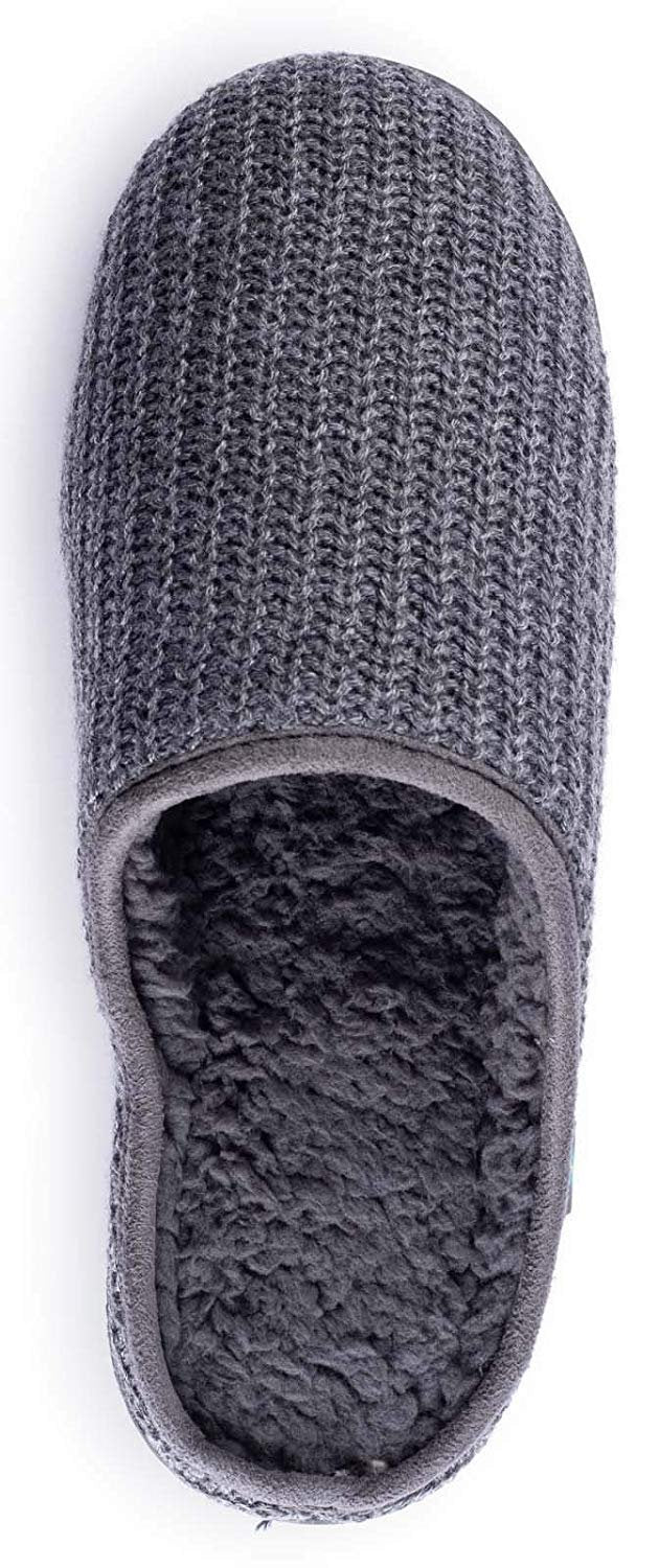 Roxoni Men’s Wool Slip-On Comfortable Knit House Slipper